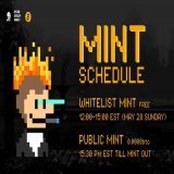 BD Monkey Family!!!   The day we have all been eagerly waiting for HAS FINALLY ARRIVED!!   We are delighted to announce the final details for our mint:  There will be two mint phases:  : Whitelist Mint [FREE] Mint Time: 12:00 PM - 3:00 PM EST [May 28