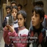 This scene is from a film by Mai Masri , ' titled &ldquo;Children of Shatila &ldquo;( Lebanon , 1998 ) In this scene , the youth of the Palestinian refugee camp interview their Palestinian elders. Found by @landpalestine Tears in my eyes watching thi