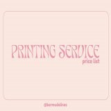 hi! printing services now open!   t. wts lfb printing service piso print hand banners photo strips film strip thank you cards matte glossy satin holo coat  #printsbyvia