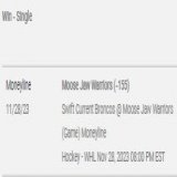 CHL STAYS HOT THIS SEASON  Why would you trust anyone else when it comes to hockey? Solid night in the NHL with some extra cash from the CHL  Warriors -155 .2u Rebels -132 .2u Cougars -1 -125 .2u Blades -156 .2u Royals 3wayML -119 .2u #GamblingTwitte