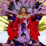 Beyonc&eacute; in custom Nicolas Jebran couture