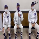 【第五十三回明治神宮野球大会 初戦】 明治大学 2-1 関西大学  明大ヒーローインタビュー \u2606#田中武宏 監督  \u2606#村田賢一(\u2462春日部共栄) 9回6奪三振1失点で見事完投勝利  \u2606#飯森太慈(\u2461佼成学園) 先制点のホームを踏む活躍  #big6tv #六大学野球 #頂戦 #明大