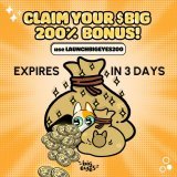LAST EVER CHANCE TO USE CODE 'LAUNCHBIGEYES200'  FOR YOUR 200% BONUS- THE LAST BONUS CODE EVER!   NO MORE EXTENSIONS   Claim yours:   (code expires 23:59 (UTC+0) on Monday Feb 20th)  #Ethereum #NFTs #Bitcoin #BTC #Altcoins #ToThemoon #Crypto