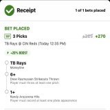 MLB Props for April 19th   Guardians ML  Pirates ML   Parlay pictured below is for the Rays/Reds game (.5U)   #MLB #GamblingTwitter