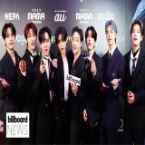 .@Stray_Kids caught up with #BillboardNews at the 2022 MAMA Awards to talk about having two of their albums go No. 1 on the #Billboard200 and their favorite thing about the STAYs.