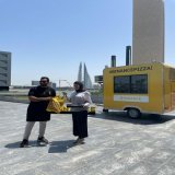 Did you visit us today in Bahrain Bay?   In celebration of Pizza Day, we had given pizzas to our users #BinancePizza