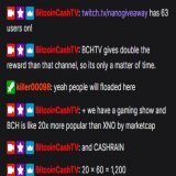 Quick Math: #BCH #XnO #watch2earn #play2earn #like2earn #twitchaffiliate #SmallStreamerCommunity #crypto