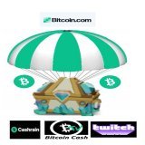 Introducing a new #giveaway method: CASHDROPS  They are like #Airdrops but better because you instantly receive #BCH #cryptocurrency with @Bitcoincom sharable link feature.  Join the #Twitch Chat right now &amp; in 10 minutes we will do some #Cash Dr