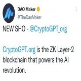 Crypto GPT Airdrop Big AI Project SHO on Daomaker  Register her   Confirm your email  Don #AirdropKingNews #Airdrop #AirdropAlert #airbnb #Giveaway @coinkit_ mon 10 10 btc