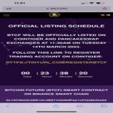 LESS ONE DAY TO START LISTING BTCF TOKEN   Dear BITCOIN FUTURE community,  Get ready to trade on CoinTiger &amp; Pancakeswap Exchange  Listing BTCF:  USDT &amp; BTCF deposit time 10:30 am (UTC+7) on 14/03/2023  Trading Time 11:30 am (UTC+7) Best rega