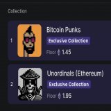 What the hell is happening to the @Unordinals floor?! Suddenly surpassing @Bitcoin_Punks_ today.  Two amazing #Ordinals projects!