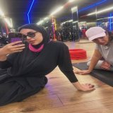 لحظة إستراحة محاربات