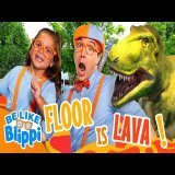 The Floor is Lava! Can You RUN Like Blippi? \ud83e\udd96\ud83d\udd25 Blippi Ultimate Roadtrip | Kids Videos