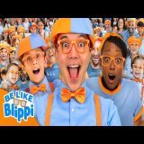 Blippi vs 150 People in the Be Like Blippi Challenge! | Blippi Ultimate Roadtrip | Kids Videos