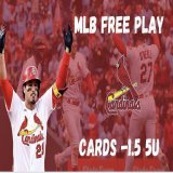 MLB PLAY OF THE YEAR FREE  #MLB CARDINALS -1.5 +105 (5U MAX)  I LOVE THIS SPOT FOR THE CARDINALS LINE WHO THRIVES ON LEFTIES AND HAS HAD SUCCESS AGAINST BUMGARNER IN THE PAST  LETS MOVE TO 12-2 SO FAR THIS SEASON ON MLB MAX PLAYS  WHOS RIDING W ME  #