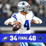 THE DALLAS COWBOYS DEFEATED THE PHILADELPHIA EAGLES ON CHRISTMAS EVE!!!!