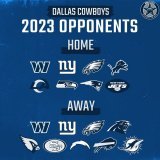 The 2023 Dallas Cowboys opponents have been set.