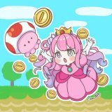 ルーナたんのなりきりシリーズ Vol.5 ピーチ姫ルーナたん  クリアおめでとうーー #ルーナート #なのらいぶ