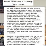 Brian Walshe&rsquo;s Attorney Statement:  #AnaWalshe #BrianWalshe
