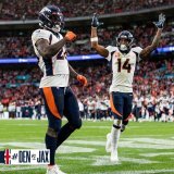 First player to score a rushing TD for two different teams in London in the same season.