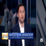 GRAYSCALE #BITCOIN TRUST:   "The @SECGov says there is not enough ability to detect fraud in the spot market.   But the bitcoin futures market is a derivative of the spot market. These two markets are inextricably tied." - CEO Grayscale