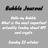 Quelles sont les grosses actualit&eacute;s d'aujourd'hui avec les #crypto et les  #NFTs ? #NFTCommunity #NFTGiveaways #nftnews #nftjournal #NFTCollection #NFTProjects #NFTartists #nftphotography #NFTsales #NFTFam #NFTalpha