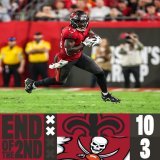 At halftime.  #NOvsTB | #GoBucs