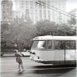 Сцена з тролейбусом Хрещатик,  Київ 1970-80-ті  Автор не відомий