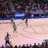JRUE BEATS THE BUZZER FROM BEHIND THE LOGO!!