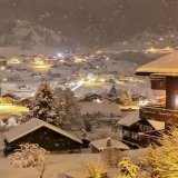 Snowy night in Switzerland..