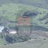 Purposefully sabotaging the dam is obvious. The militants did this during the retreat - and the footage shows how the #Azov jeep returns to the dam after the explosion to make sure that the objective is reached. (2/2)   #Ukraine #Авдеевка  \ud83c\udd