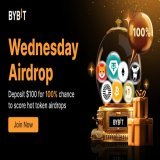 Weekly Wednesday Airdrop: 100% Win Hot Coins Airdrop, First Come, First Serve!   Join Now. Bybit's Weekly Airdrop That Starts Every Wednesday!   #Bybit #TheCryptoArk #AirdropBybit Weekly Wednesday Airdrops, 100% Win. First Come, First Served.From byb