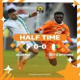 HALF-TIME!    An entertaining first-half between  and  ends goalless  #TotalEnergiesCHAN2022 | #ALGCIV