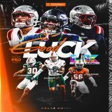 Three Hurricanes on the biggest stage in football! Good luck to Andy, Leonard and Elijah in #SuperBowlLX