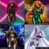 Favorite X-WOMEN design?   #XMEN celebrities! ART by me.  .... ......   #lanadelrey #dominiquejackson #iggyazalea #kekepalmer