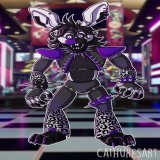 Finally done!  Cathures the Hare. He's a singer rather than an instruments kind of guy ;)  My Glamrock Character!  #fnaf #fnafsb #fnafsecuritybreach