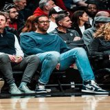 Spotted: @channingfrye in attendance for tonight&rsquo;s #CavsBlazers match-up!
