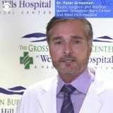 Jay Leno's doctor gives an update on the comedian's "fairly significant" second and third-degree burns, adding that despite his serious injuries, he's been walking around the hospital, passing out cookies to children in the burn unit "and cracking jo