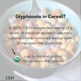 No one wants Monsanto's RoundUp to spoil their #NationalCerealDay!   But our testing found #glyphosate in a variety of cereals in 2020. This toxic chemical can cause cancer, birth defects, &amp; disrupt hormone function.  Buy #organic when possible. 