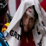 Lots of emotions for Caleb Williams after their loss tonight.