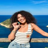 @Sugarbearpro ad. Yes I bring my @sugarbearpro vitamins with me everywhere! Just two gummies a day to keep my curls popping\ud83d\udc99\u2728 #sugarbearpro