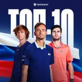 Исторический момент! Впервые в истории ATP сразу три российских теннисиста вошли в топ-10 мирового рейтинга    Даниил Медведев &mdash;   Андрей Рублёв &mdash;   Карен Хачанов &mdash;   Накидаем кучу &zwj; нашим парням!