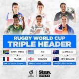 Historic day for the Southern Hemisphere, Day 1 Triple header @rugbyworldcup and destiny awaits our @WallaroosRugby Let’s get around em Australia…