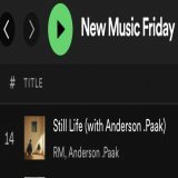 .@BTS_twt RM's "Still Life (with Anderson .Paak)" was added to Spotify's "New Music Friday" at #14