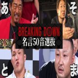 BreakingDown名言50音全シーンまとめ【ブレイキングダウン】【朝倉未来】  @YouTubeより  ブレイキングダウン女子オーディションがいらねぇって思ってるあなたがた&hellip;。  ちょっとこれでも見て落ち着いてくれよん。