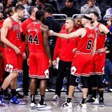 Our Big Three last night in Orlando:  Deebo: 32 pts Flight 8: 32 pts Vooch: 26 pts  @Plus500 | #BullsNation