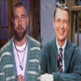 Travis Kelce&rsquo;s on SNL dressed like Mr. Rogers