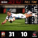 FT l That&rsquo;s the way you want to start @SuperRugby    Thanks for an epic battle @crusadersrugby, see you back in Hamilton later in the season.  10-31 #CRUvCHI