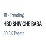 80k done   Congratulations guys   Next target 100k  #ShivKiSena.#ShivThakare  HBD SHIV CHE BABA