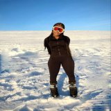 A hot girl in Iceland